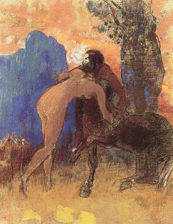 Odilon Redon Struggle Between Woman and a Centaur china oil painting image